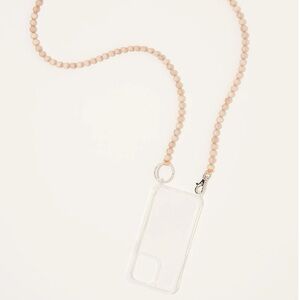 Brand new HANDYKETTE IPHONE case NECKLACE with natural beads - iPhone 13 Pro Max